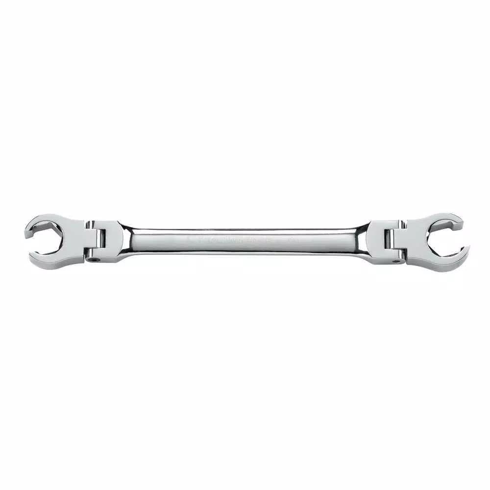 GearWrench 16 mm x 18 mm Flex Flare Nut Wrench, Chrome-Plated Steel