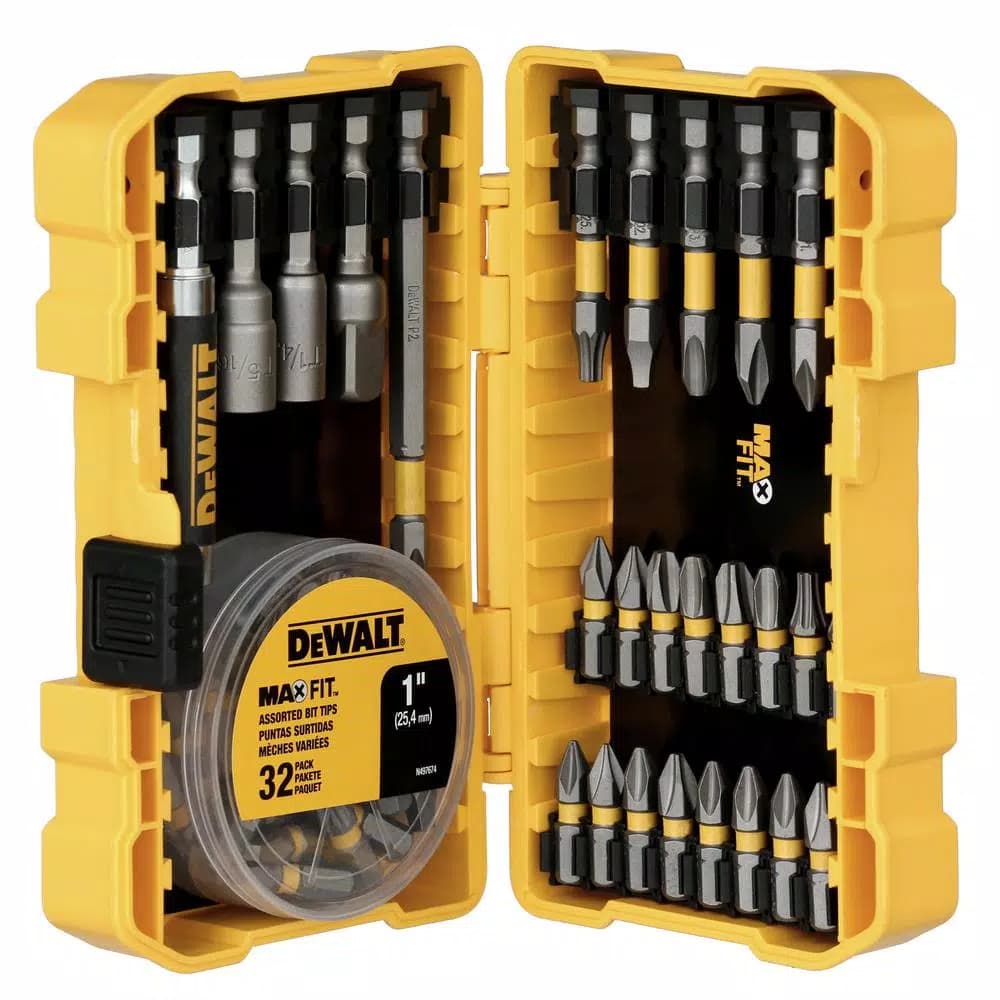 DEWALT MAXFIT High Speed Steel Screwdriving Bit Set, 60-Piece Impact Rated