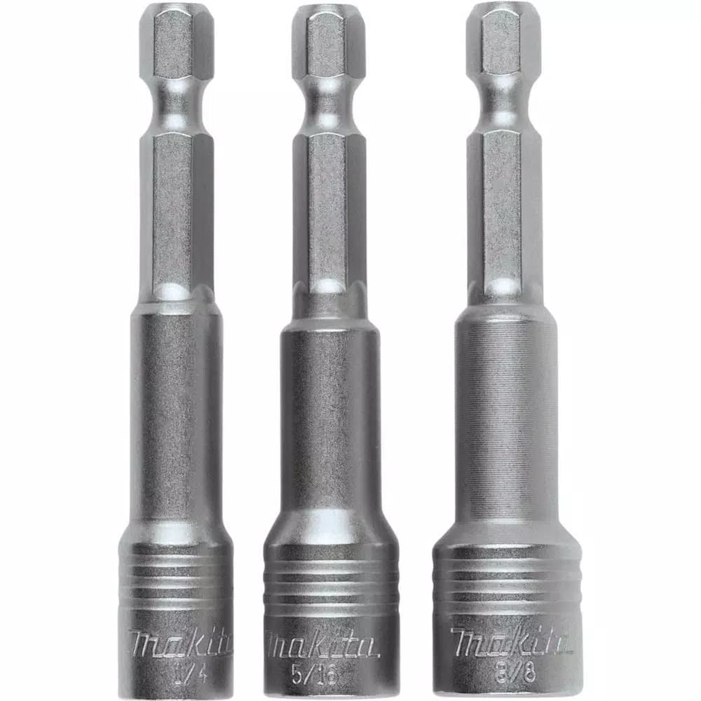 Makita IMPACT XPS Magnetic Nutsetter Set, 3-Piece Alloy Steel Hex Shank Nut Driver Set