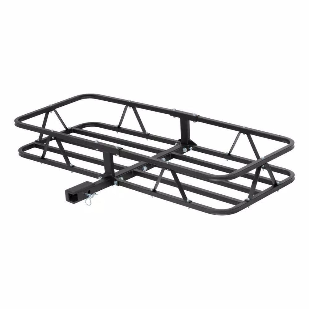 CURT 48 in. x 20 in. Steel Basket Style Hitch Cargo Carrier, 500 lb. Capacity, 2 in. Receiver with Adapter