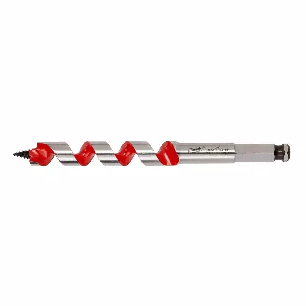 Milwaukee 5/8 in. x 6 in. Ship Auger Bit with Impact-Rated Hex Shank