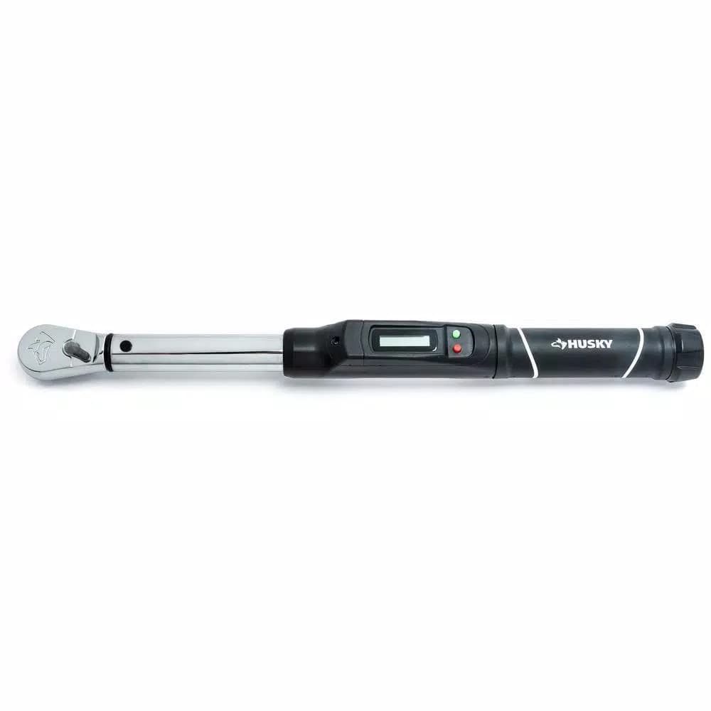 Husky 3/8 in. Drive Digital Display Click Torque Wrench, 5-80 ft. lbs.