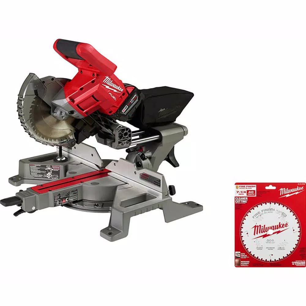 Milwaukee M18 FUEL 7-1/4 in. Dual Bevel Sliding Compound Miter Saw Kit
