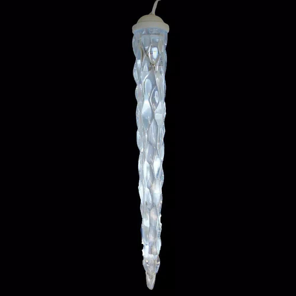 Unbranded Brite Star LED Falling Snow Icicle Lights, Crystal White, Set of 2
