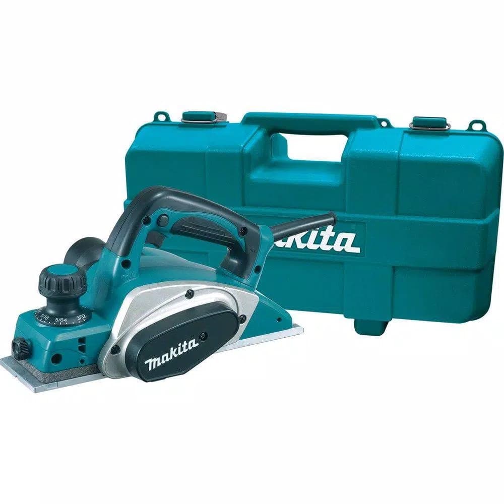 Makita 3-1/4 in. Corded Planer Kit with Blade Set and Hard Case, 6.5 Amp