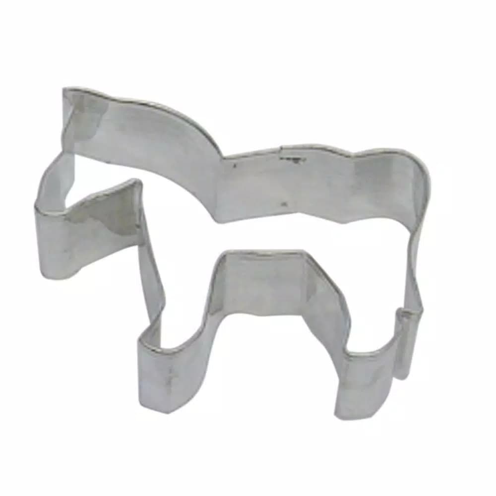 CybrTrayd-R&M 12-Piece Horse Theme Tinplated Steel Cookie Cutter Set with Recipe