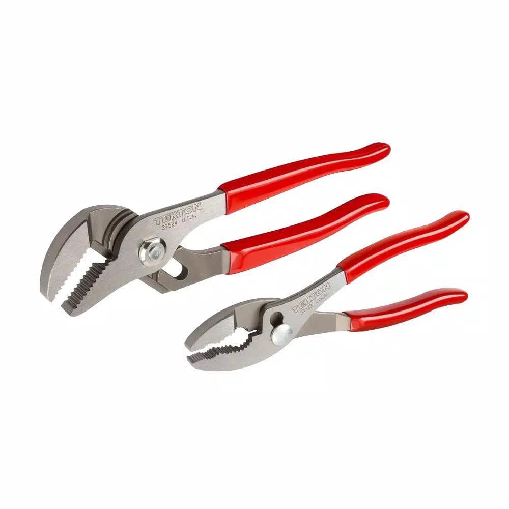 TEKTON 2-Piece Pliers Set, 8 in. Slip Joint and 10 in. Groove Joint Pliers