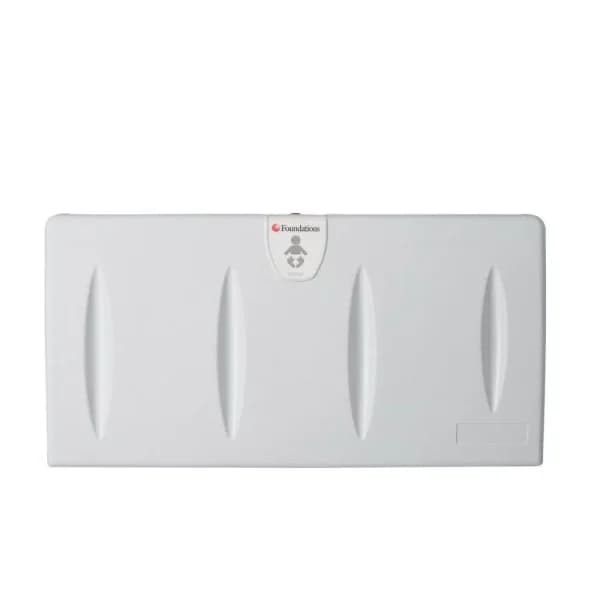 Foundations Horizontal Surface Mount Baby Changing Station with EZ Mount Backer Plate