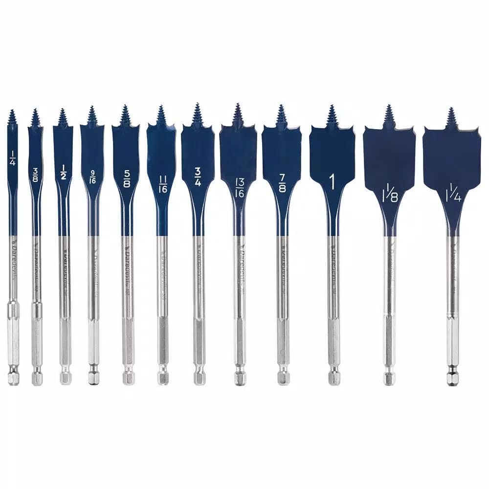 Bosch Daredevil High Carbon Steel Spade Bit Set, 12-Piece