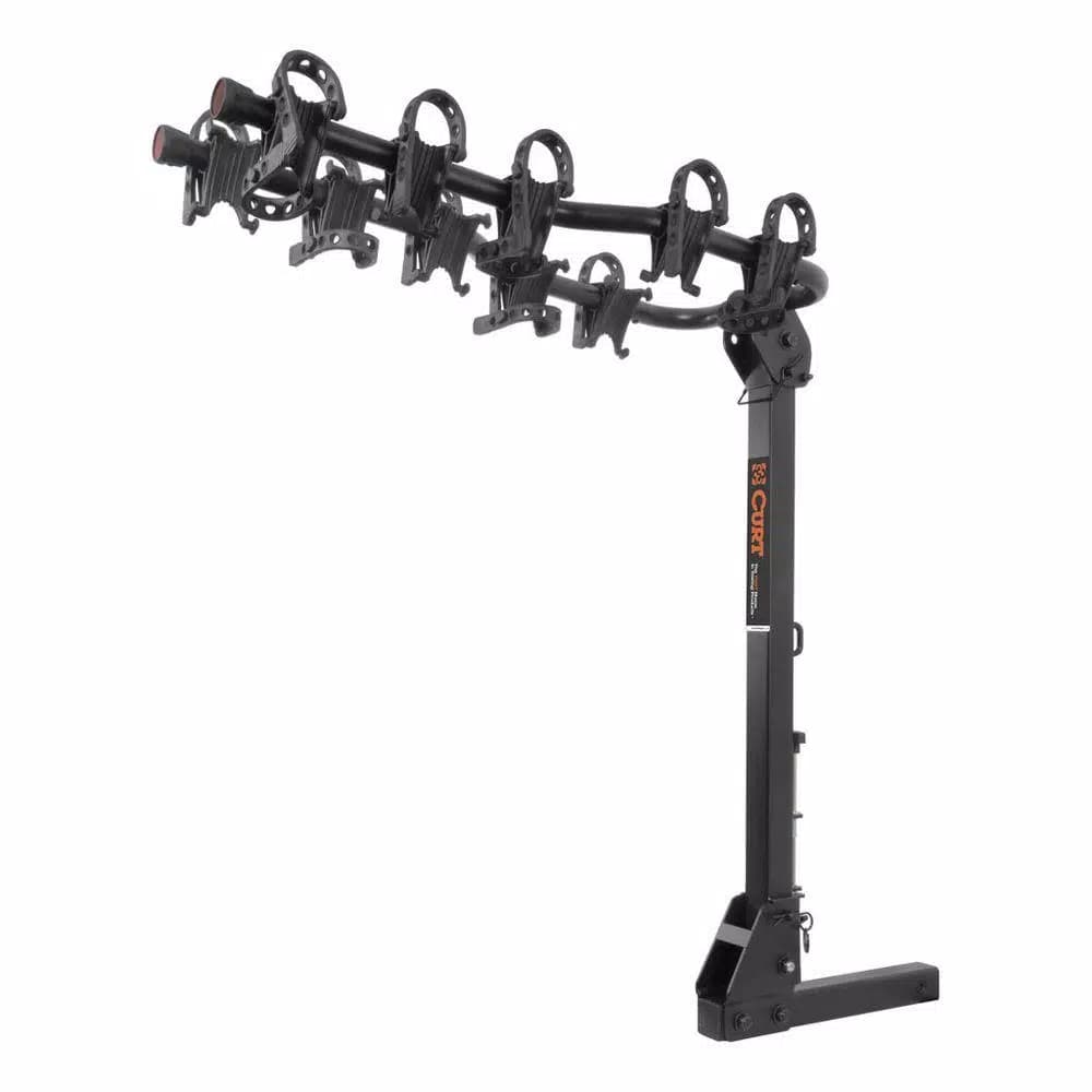 CURT Premium 5-Bike Hitch Mounted Bike Rack, 2-inch Receiver, 225 lb Capacity