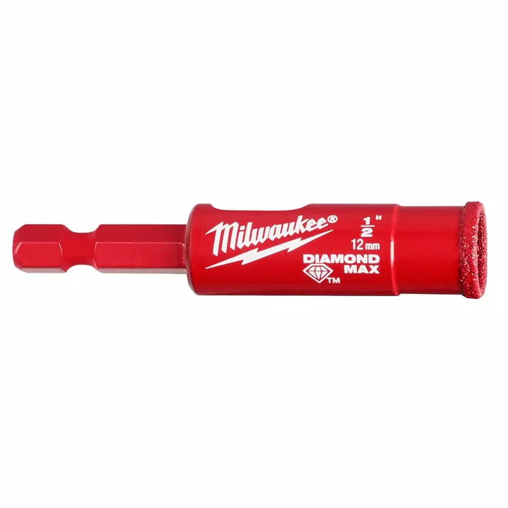 Milwaukee Diamond MAX 1/2 in. Hole Saw with 1/4 in. Hex Shank