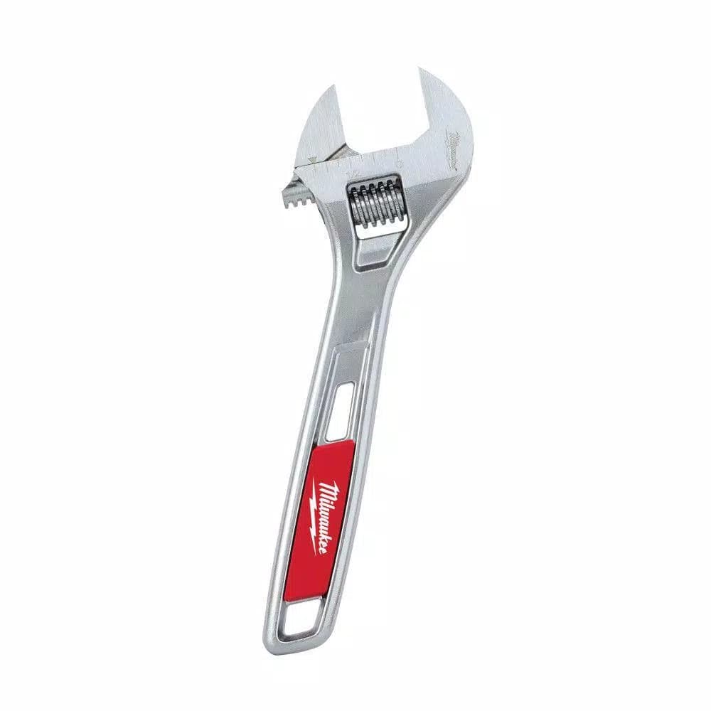Milwaukee 6 in. Adjustable Wrench, Parallel Jaw Design, Chrome Plated