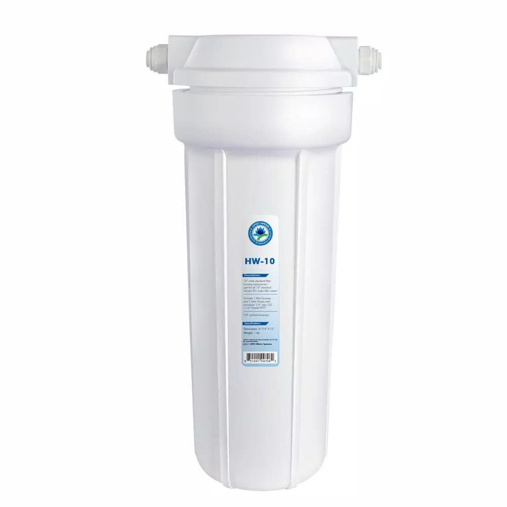 APEC Water Systems 10 in. White Industry Standard Filter Housing with 1/4 in. John Guest Quick Connect