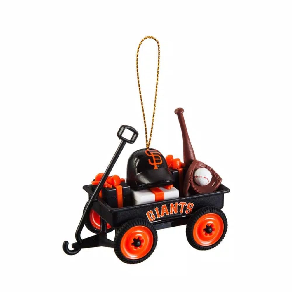 Team Sports America San Francisco Giants MLB Team Wagon Christmas Ornament, 1.75 in.