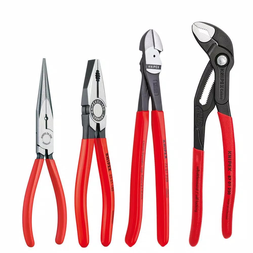 KNIPEX 4-Piece Professional Pliers Set, Made in Germany