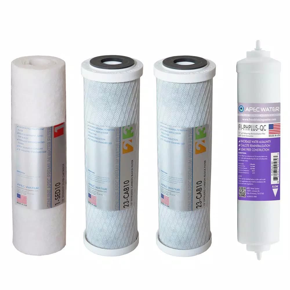 APEC Water Systems Ultimate 10 in. Super Capacity Replacement Filter Set for RO-PH90 pH+ Reverse Osmosis Systems