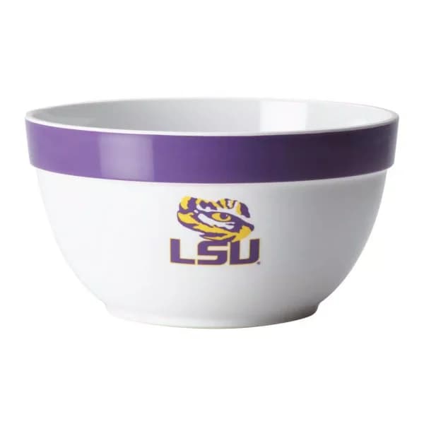 College Kitchen Collection LSU Tigers 4.75-Quart Big Party Serving Bowl, Purple