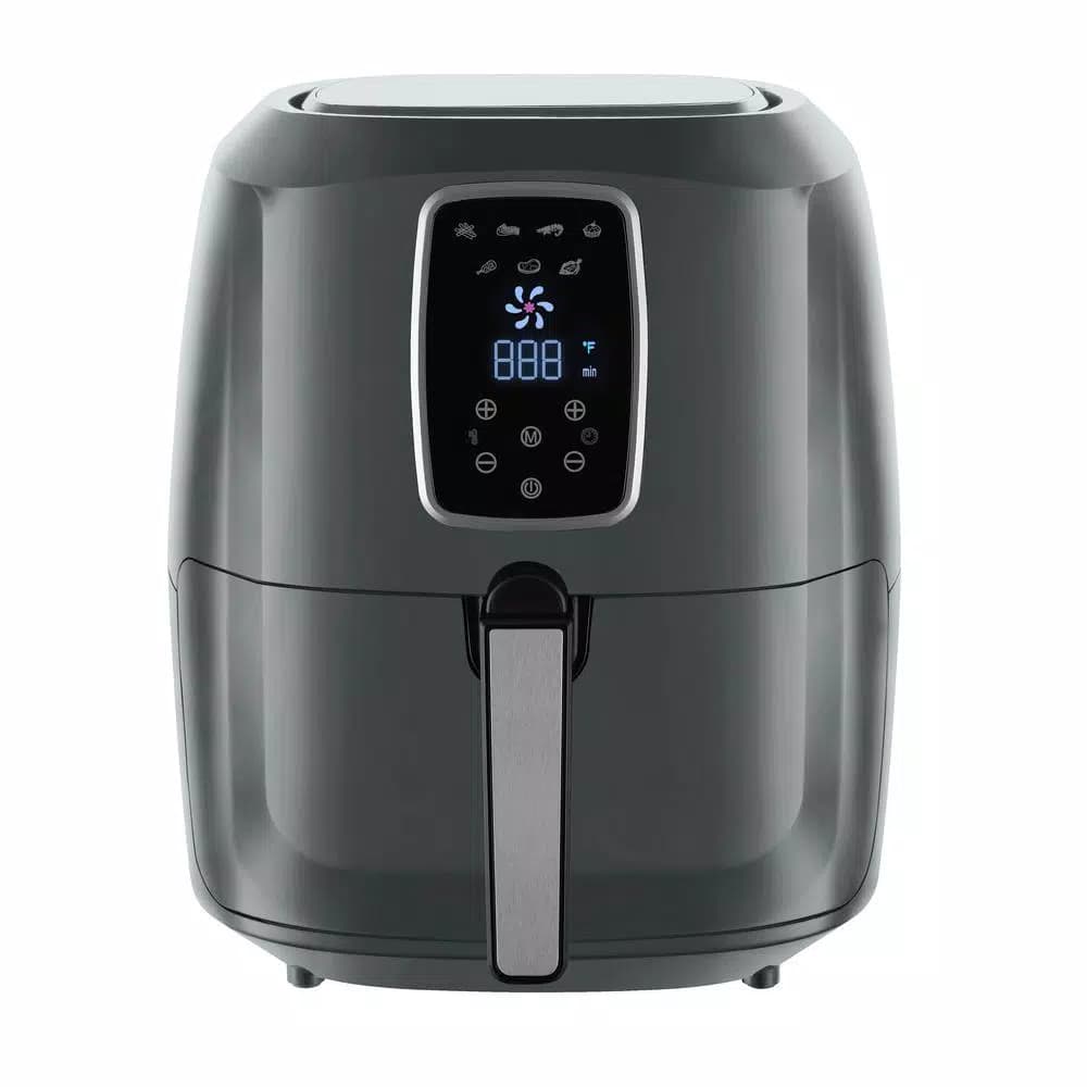 Emerald Extra-Large 5.5 Qt. Digital Air Fryer, 1800W Gray
