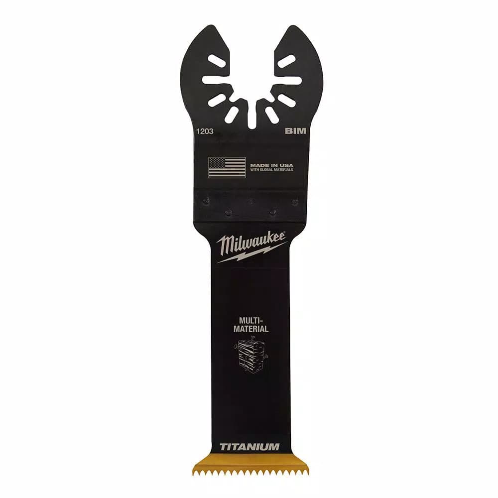 Milwaukee 1-1/4 in. Titanium Bi-Metal Universal Fit Oscillating Multi-Tool Blade
