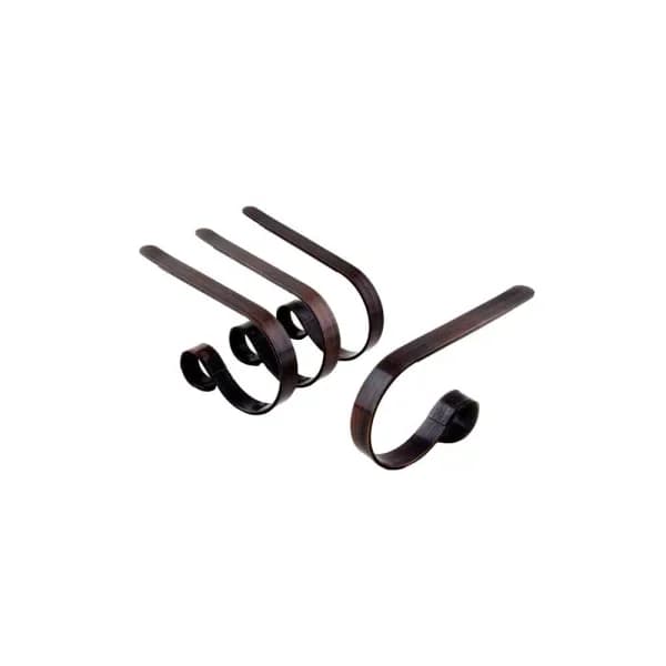 Original MantleClip Oil-Rubbed Bronze Stocking Holder (4-Pack) - Sturdy Metal Mantel Clips