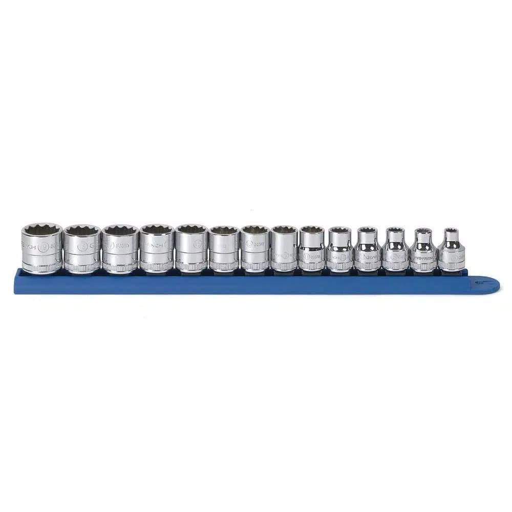 GearWrench 3/8 in. Drive Metric 12-Point Standard Socket Set, 14-Piece