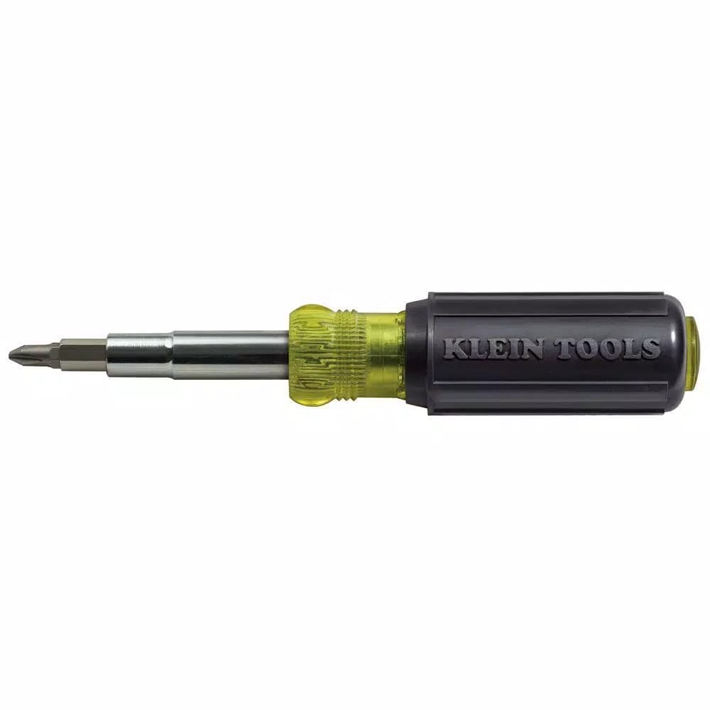Klein Tools 11-in-1 Multi Bit Screwdriver & Nut Driver with Cushion Grip Handle