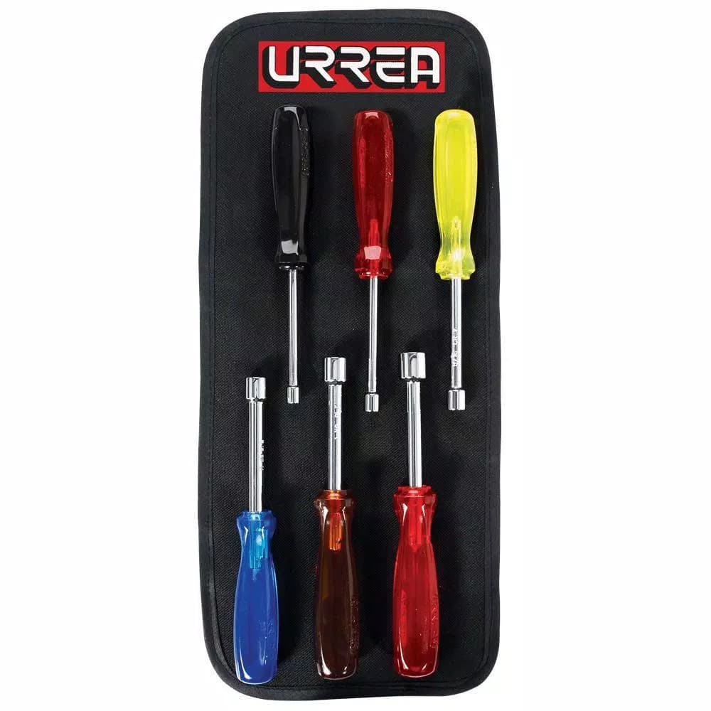Urrea Amber Hex Driver Screwdriver Set, 6-Piece Non-Magnetic Nut Driver Set