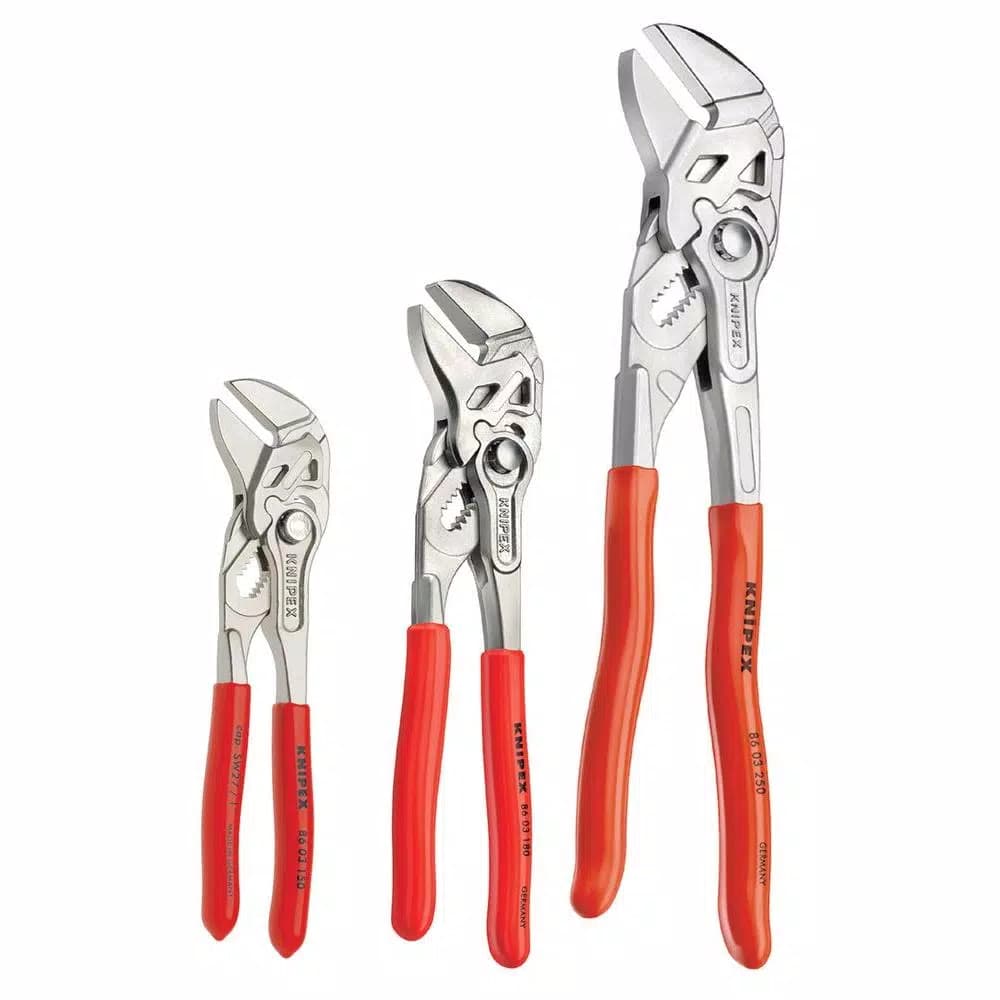KNIPEX 3-Piece Pliers Wrench Set (6 in., 7.25 in., and 10 in.)