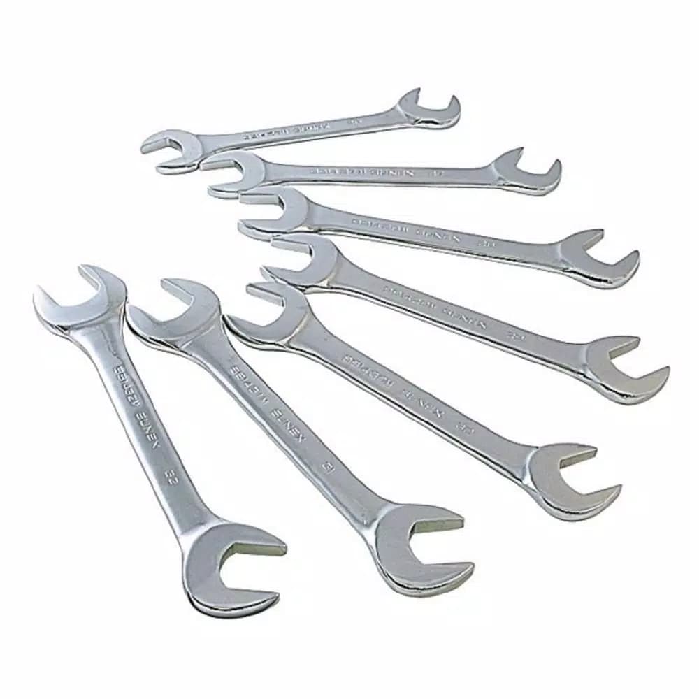 SUNEX TOOLS Jumbo Metric Angle Drive Wrench Set, 7-Piece, Drop Forged Alloy Steel