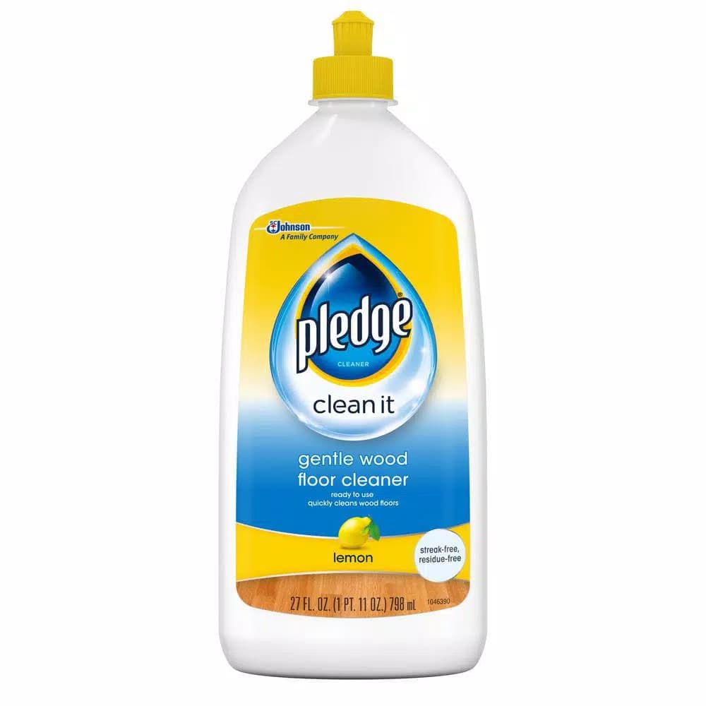 Pledge Hardwood Floor Cleaner Squirt and Mop, Lemon Scent, 27 oz. (6-Pack)