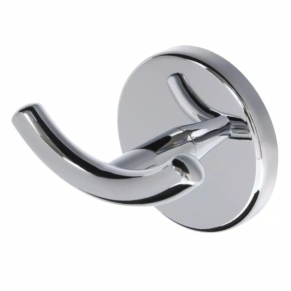 Glacier Bay Dorset Double Robe Hook, Chrome Finish