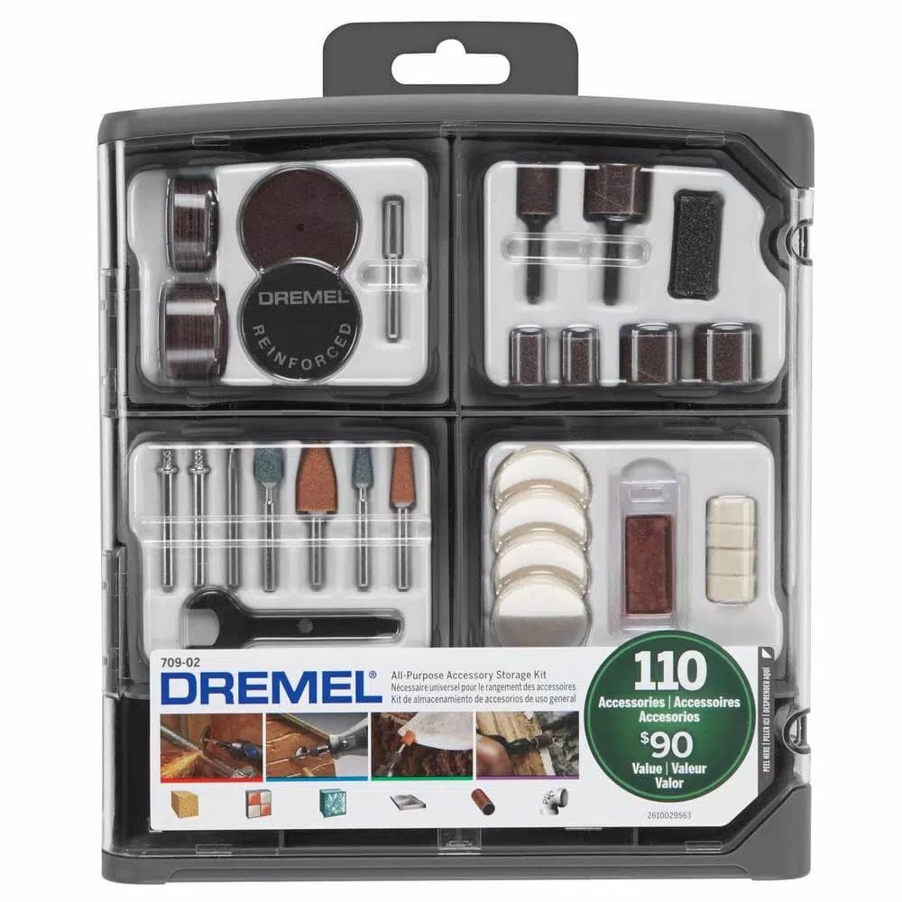 Dremel 110-Piece All-Purpose Rotary Accessory Kit with Reusable Storage Case
