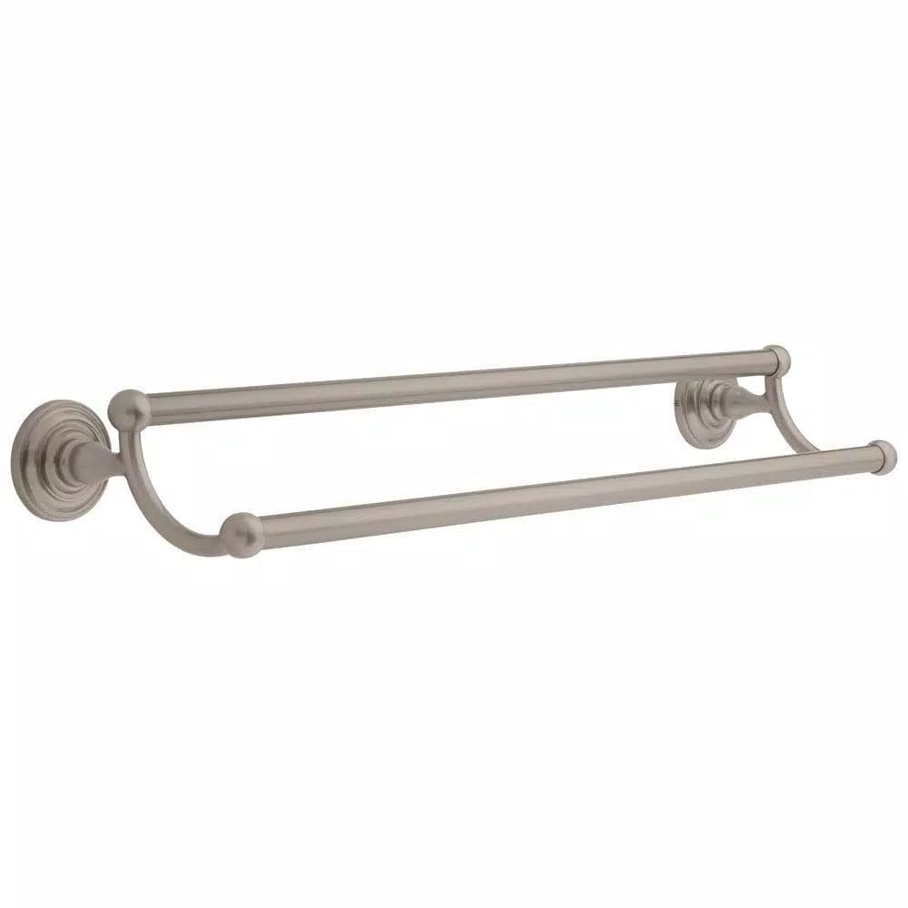 Delta Greenwich 24 in. Double Towel Bar, SpotShield Brushed Nickel