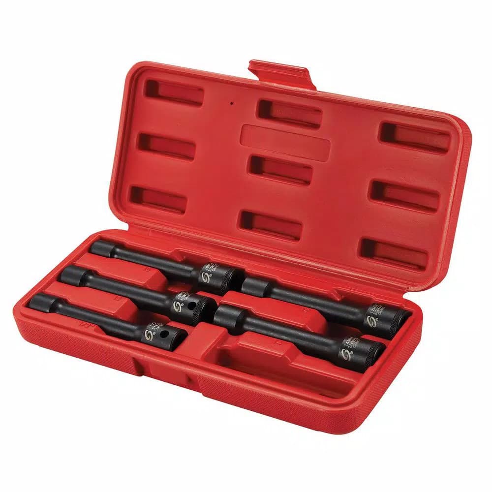 SUNEX TOOLS Sunex 5-Piece 1/2 in. Drive Metric Head Bolt Impact Socket Set