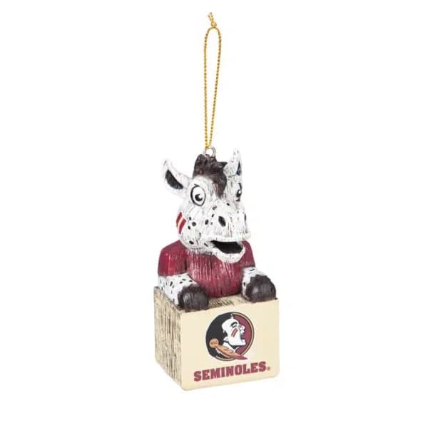 Team Sports America Florida State University NCAA Mascot Tiki Totem Christmas Ornament