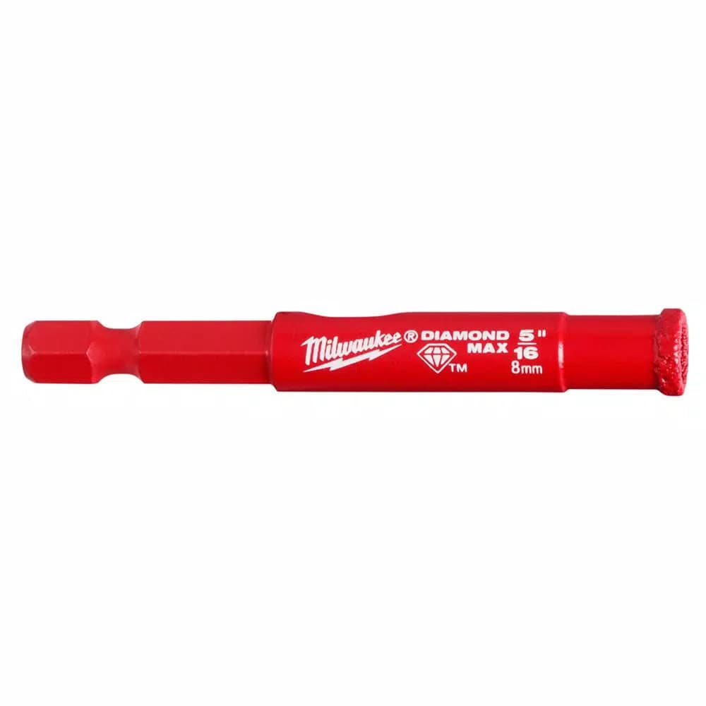 Milwaukee 5/16 in. Diamond MAX Hole Saw with 1/4 in. Hex Shank