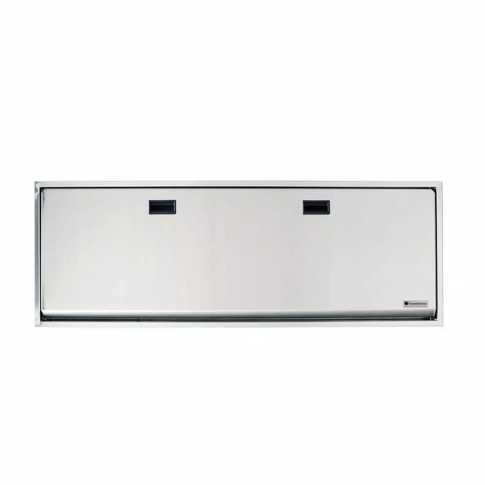 Foundations Stainless Steel Adult Changing Station - Horizontal Recessed ADA Compliant