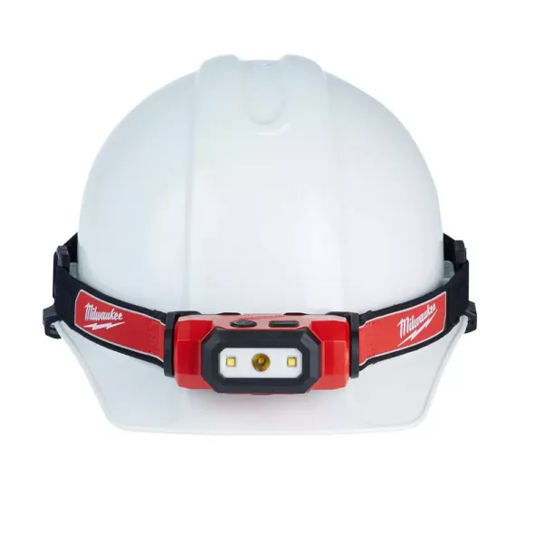 Milwaukee 475 Lumens LED Rechargeable Hard Hat Headlamp (2-Pack)