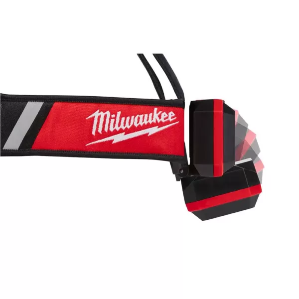 Milwaukee 600 Lumens LED USB Rechargeable Low-Profile Hard Hat Headlamp (2-Pack)