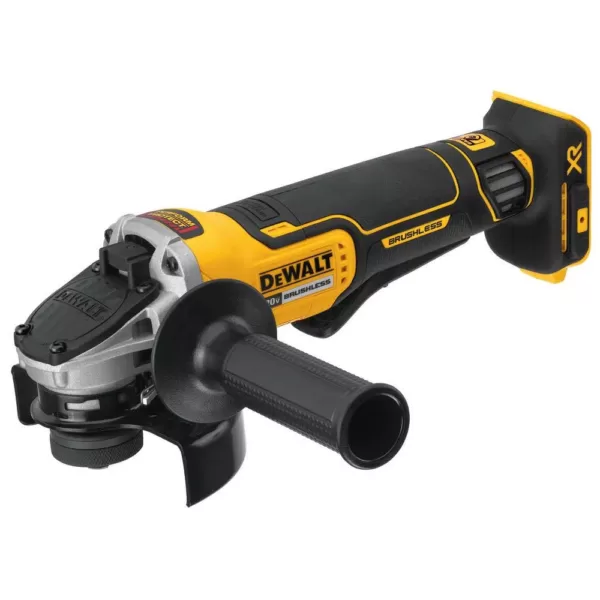 DEWALT 20-Volt MAX XR Cordless Brushless 4-1/2 in. Paddle Switch Small Angle Grinder with (1) 20-Volt 5.0Ah Battery