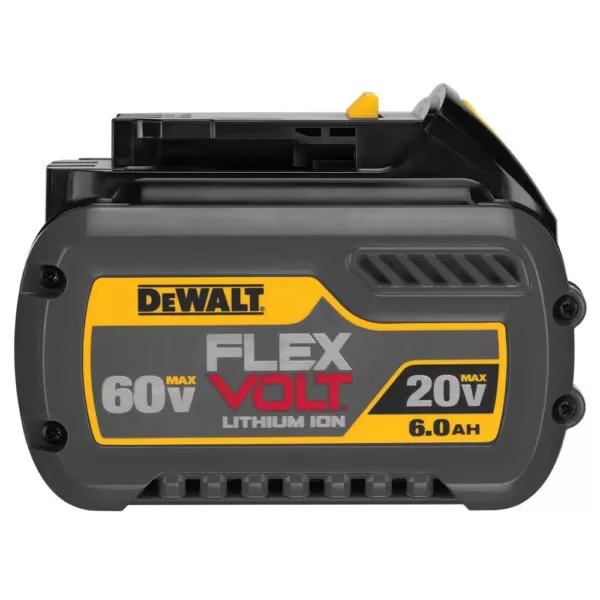 DEWALT FLEXVOLT 60-Volt MAX Cordless Brushless 4-1/2 in. Angle Grinder with Kickback Brake & (2) FLEXVOLT 6.0Ah Batteries