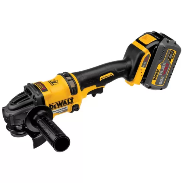 DEWALT FLEXVOLT 60-Volt MAX Cordless Brushless 4-1/2 in. Angle Grinder, (1) FLEXVOLT 6.0Ah Battery & Jigsaw