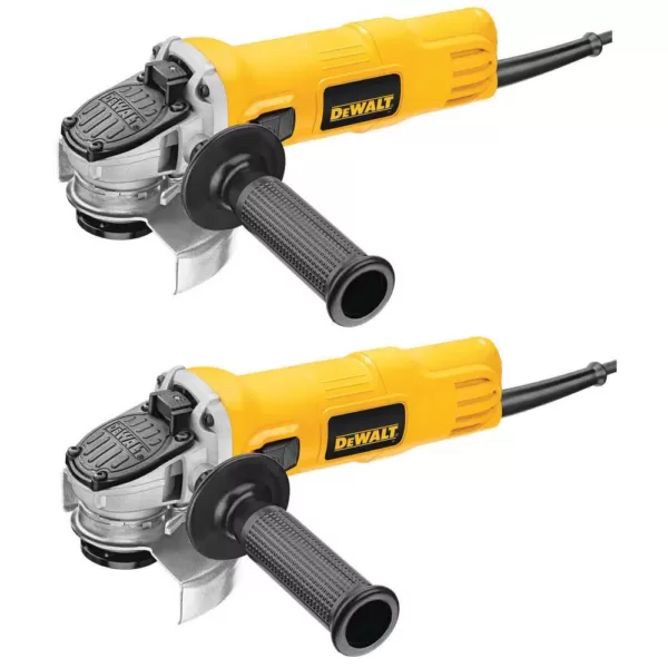 DEWALT 7 Amp 4-1/2 in. Small Angle Grinder with 1-Touch Guard (2-Pack)