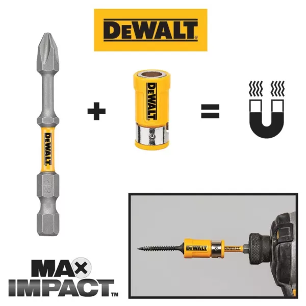 DEWALT MAXFIT 1/4 in. Magnetic Bit Holder Set (3-Piece)