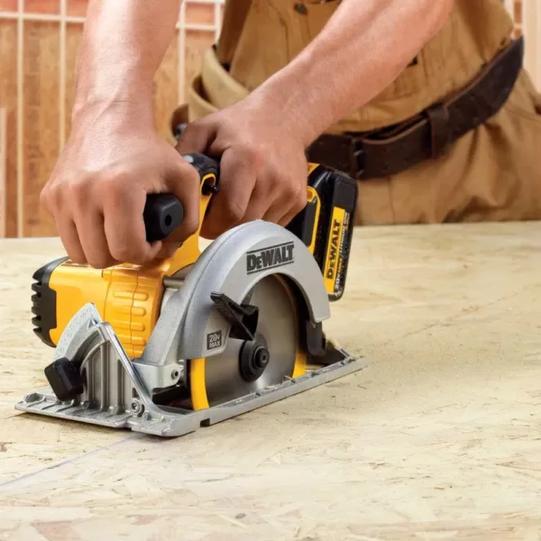 DEWALT 20-Volt MAX Cordless 6-1/2 in. Circular Saw with (1) 20-Volt Battery 4.0Ah & Charger