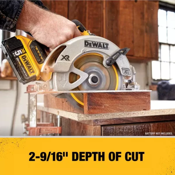 DEWALT 20-Volt MAX XR Cordless Brushless 7-1/4 in. Circular Saw with 4-1/2 in. Grinder & (1) 20-Volt Battery 4.0Ah