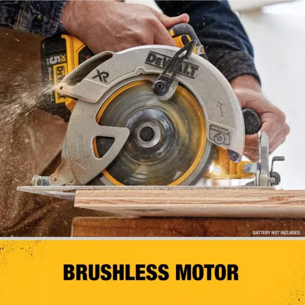 DEWALT 20-Volt MAX XR Cordless Brushless 7-1/4 in. Circular Saw with 4-1/2 in. Grinder & (1) 20-Volt Battery 4.0Ah