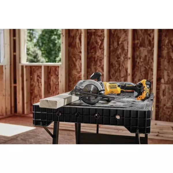 DEWALT ATOMIC 20-Volt MAX Cordless Brushless 4-1/2 in. Circular Saw with (1) 20-Volt Battery 2.0Ah