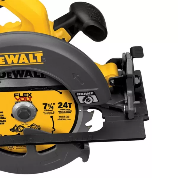 DEWALT FLEXVOLT 60-Volt MAX Cordless Brushless 7-1/4 in. Circular Saw, (1) FLEXVOLT 6.0Ah Battery, Recip Saw &  Circ Blade Set