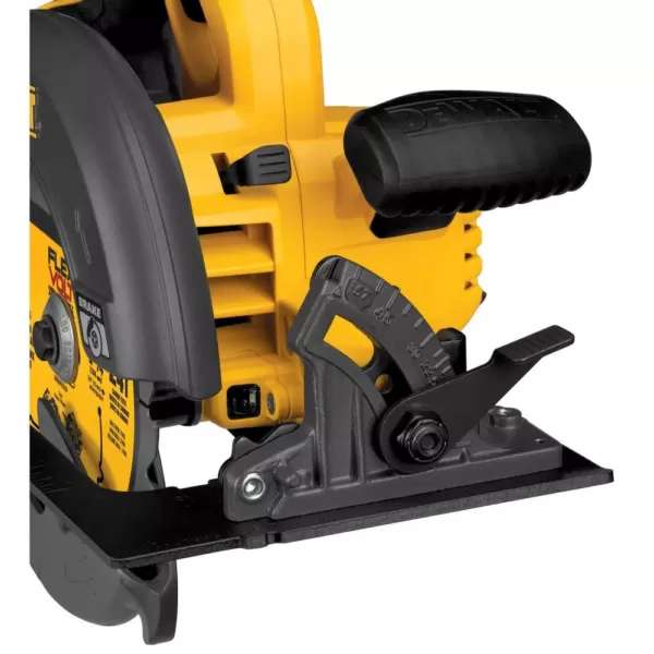 DEWALT FLEXVOLT 60-Volt MAX Cordless Brushless 7-1/4 in. Circular Saw, (1) FLEXVOLT 6.0Ah & (1) FLEXVOLT 9.0Ah Battery